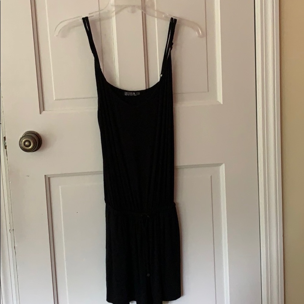 CottonOn Black Tie Waist Romper 🖤